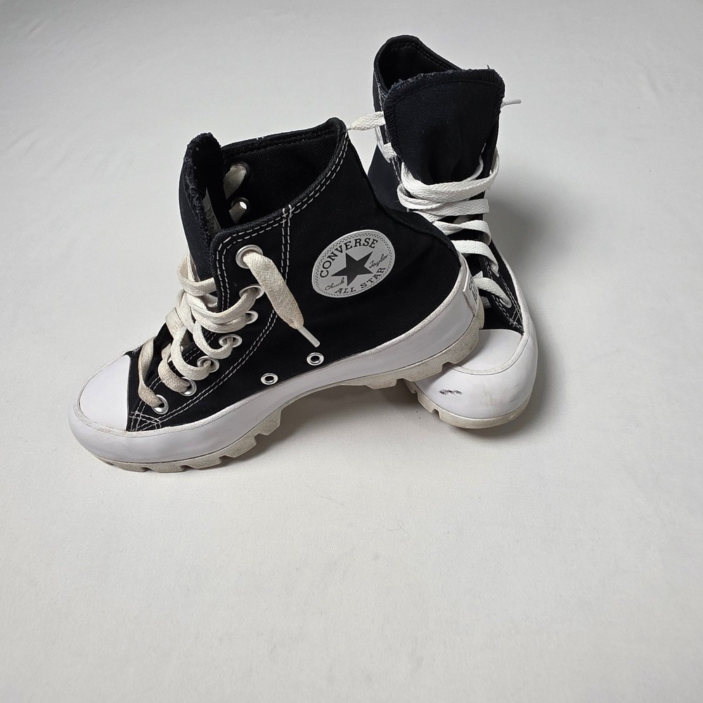 Converse Chuck Taylor All Star Lugged Women 6 Blue White High Top Sneakers